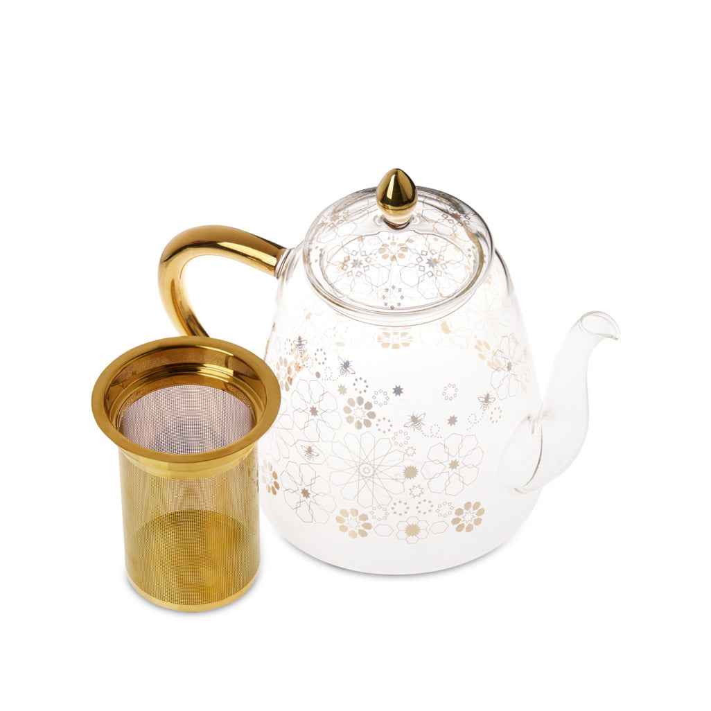 Bee Moroccan Glass Teapot