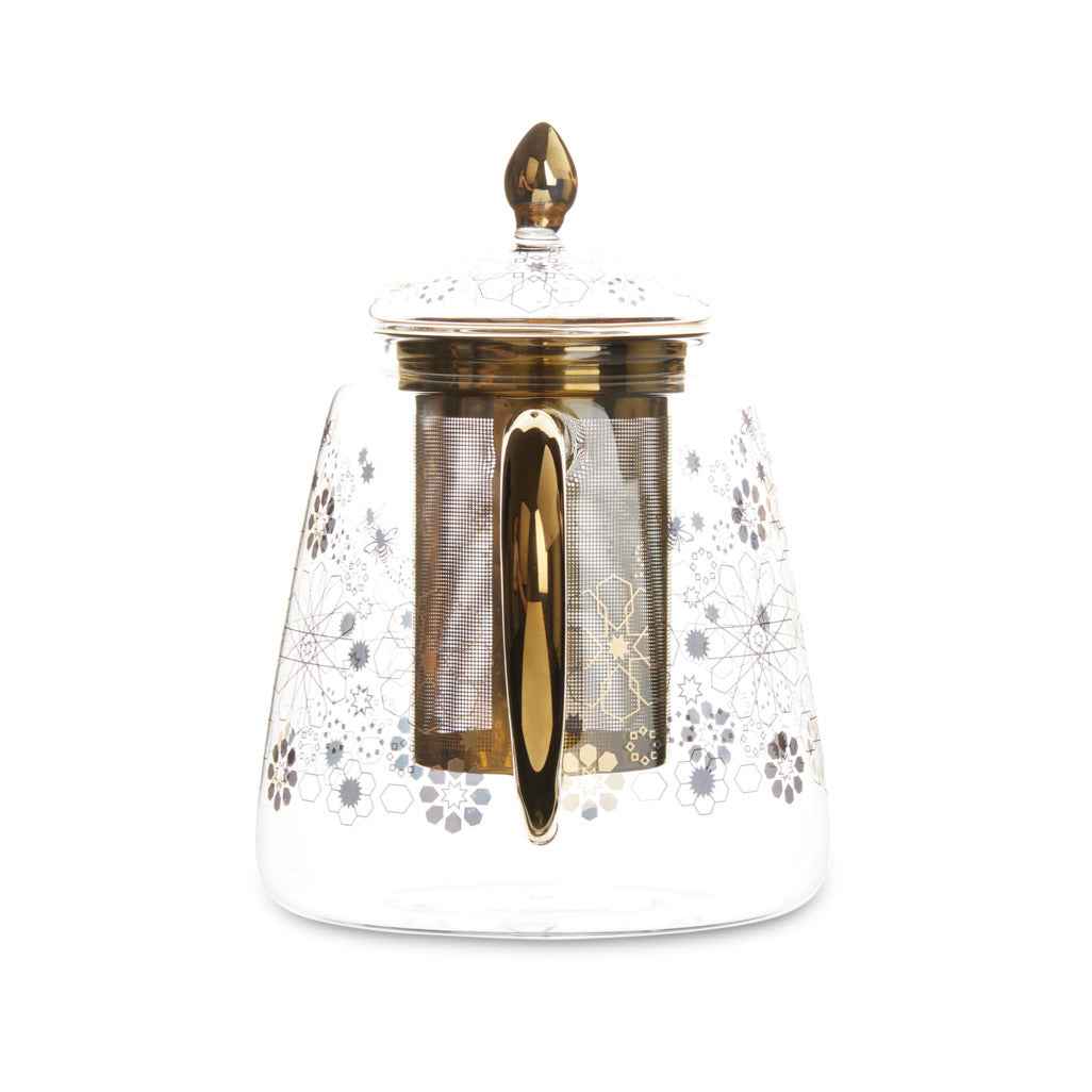 Bee Moroccan Glass Teapot