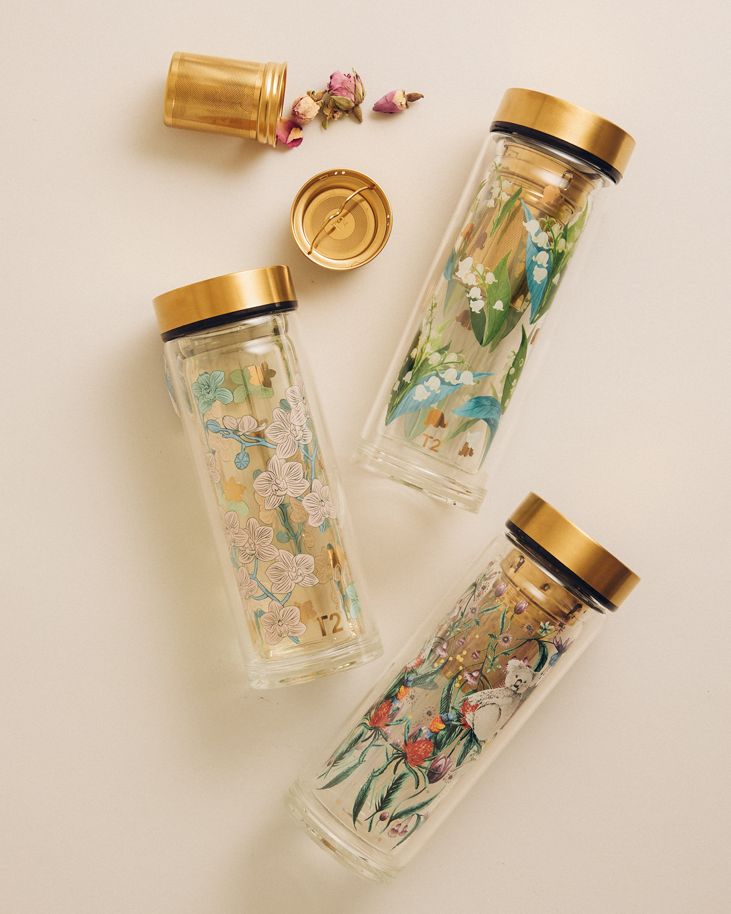 T2 Boxed Double Wall Glass Flask Enchanted