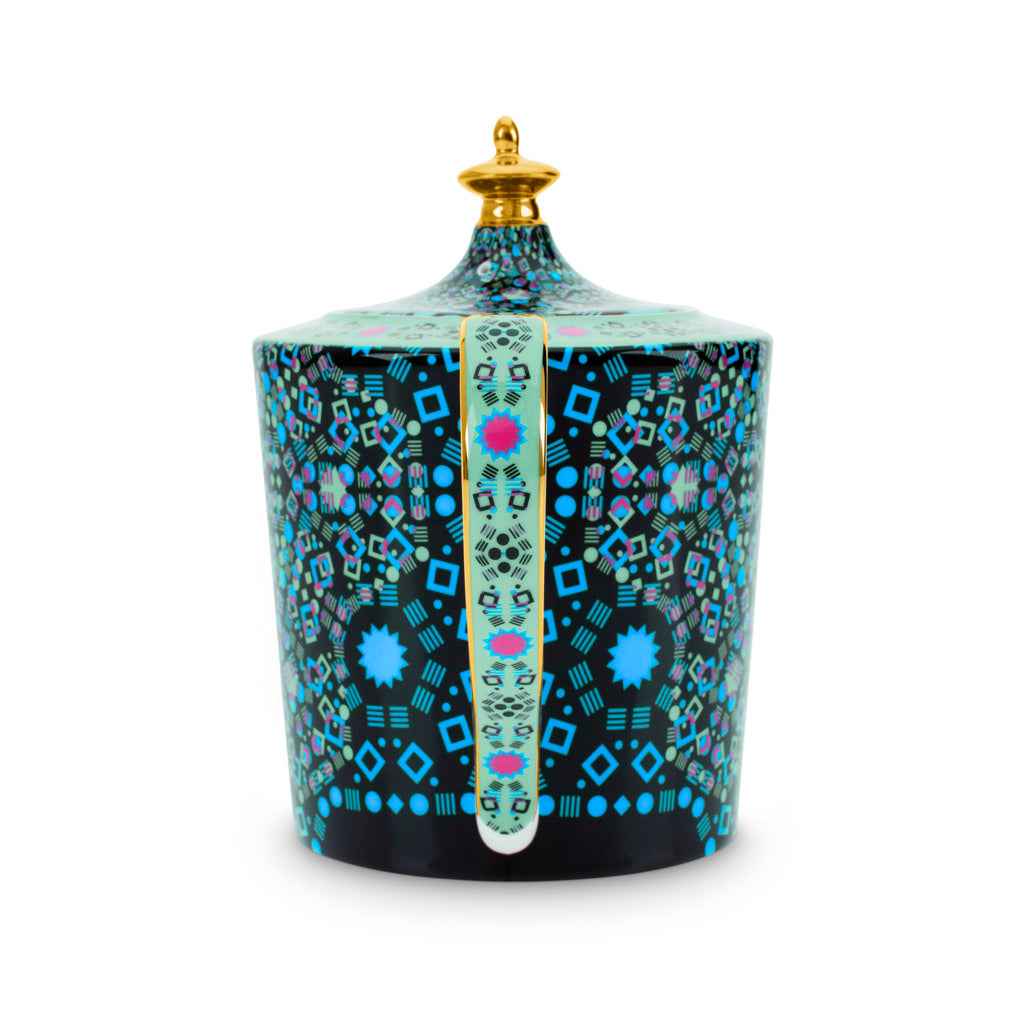 Moroccan Tealeidoscope Black Teapot Large