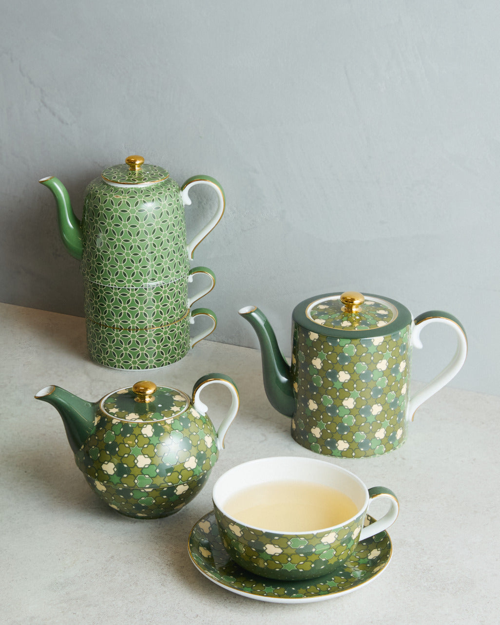Nomad Nights Olive Footed Cup & Saucer