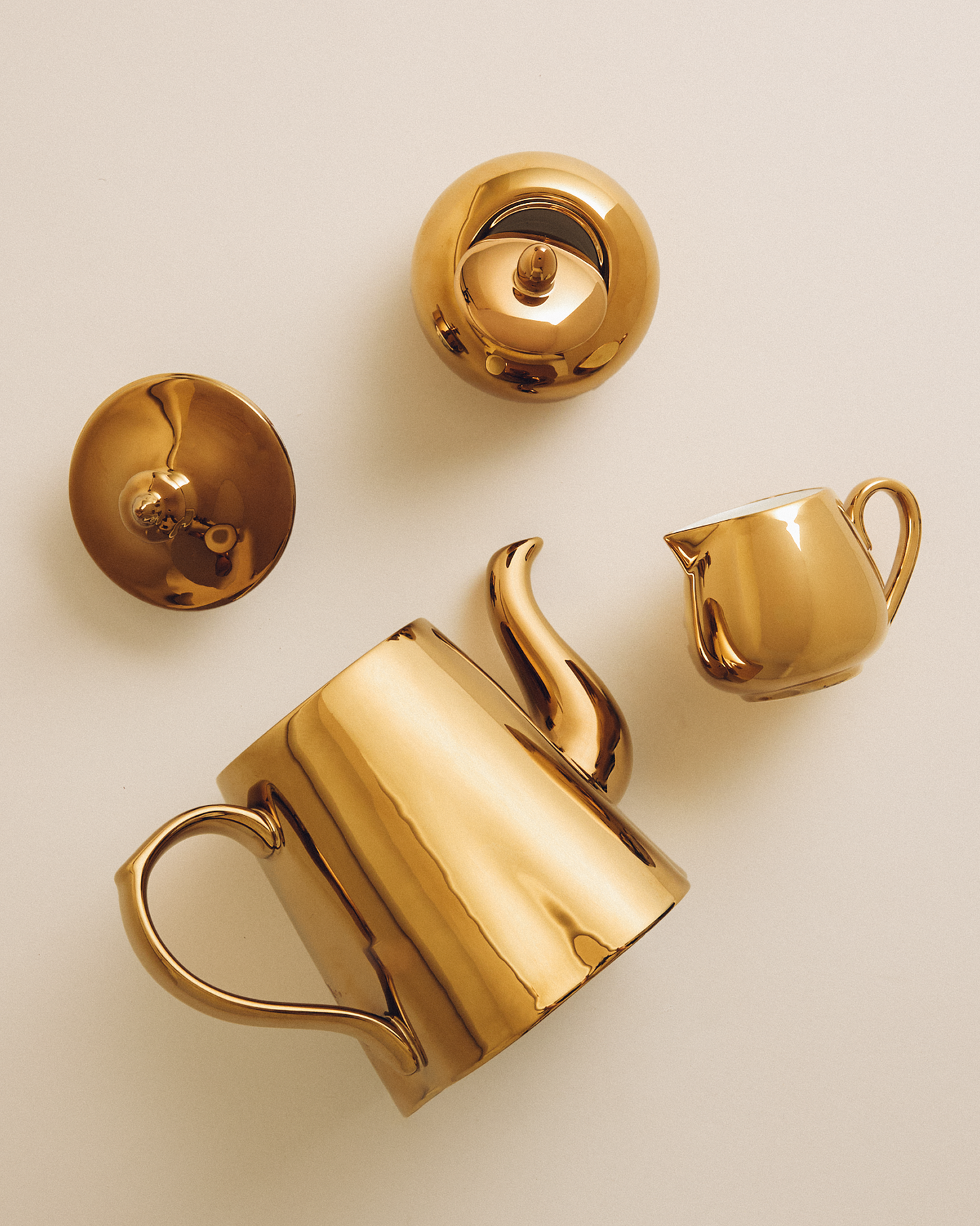 Gold Electro Sugar Bowl