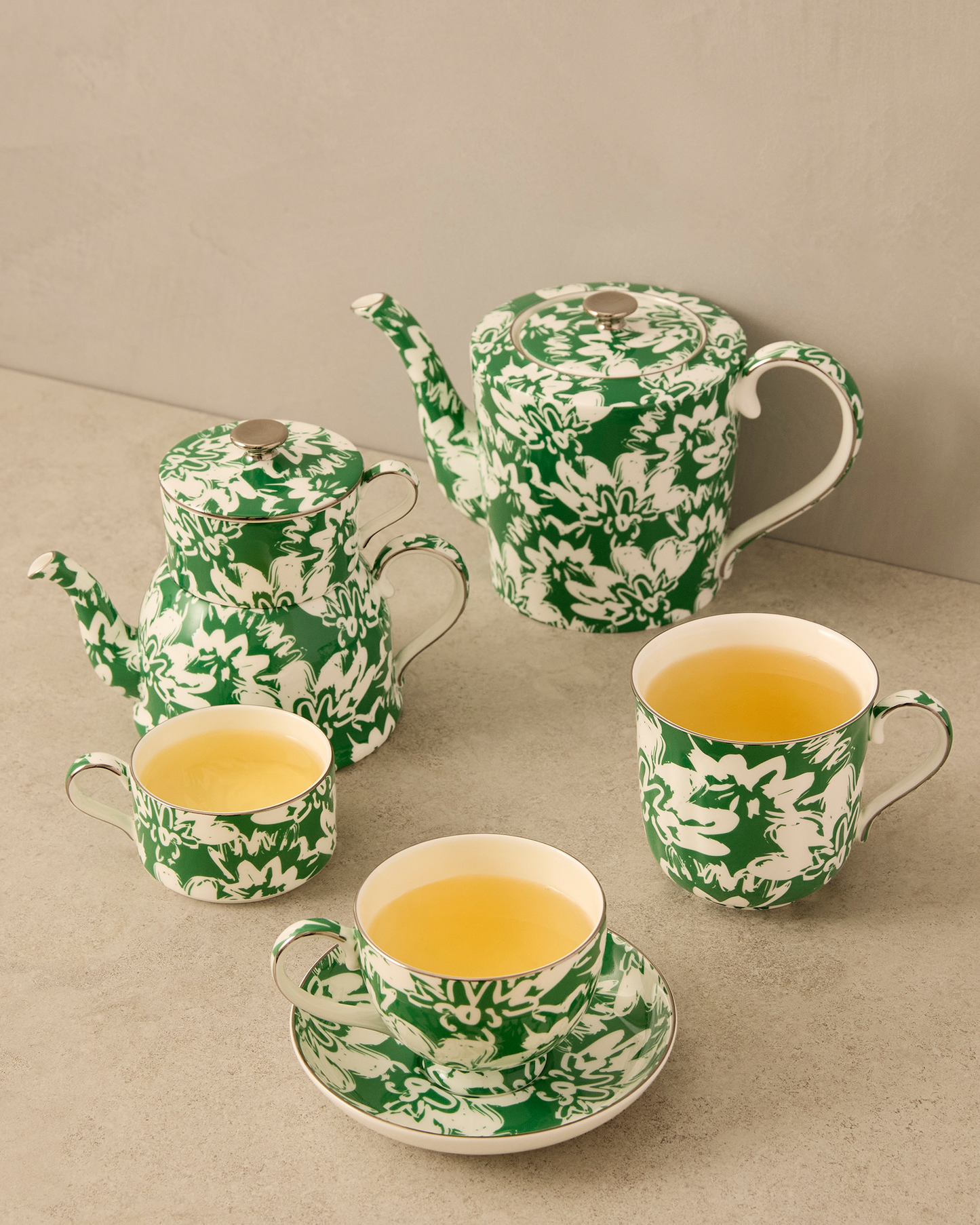 Floral Pop Pretty Mug Green