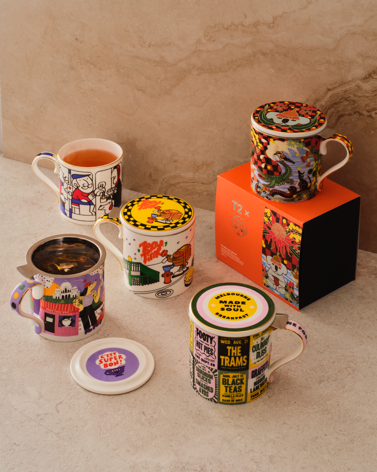 New York Breakfast x Lauren Martin Mug with Infuser