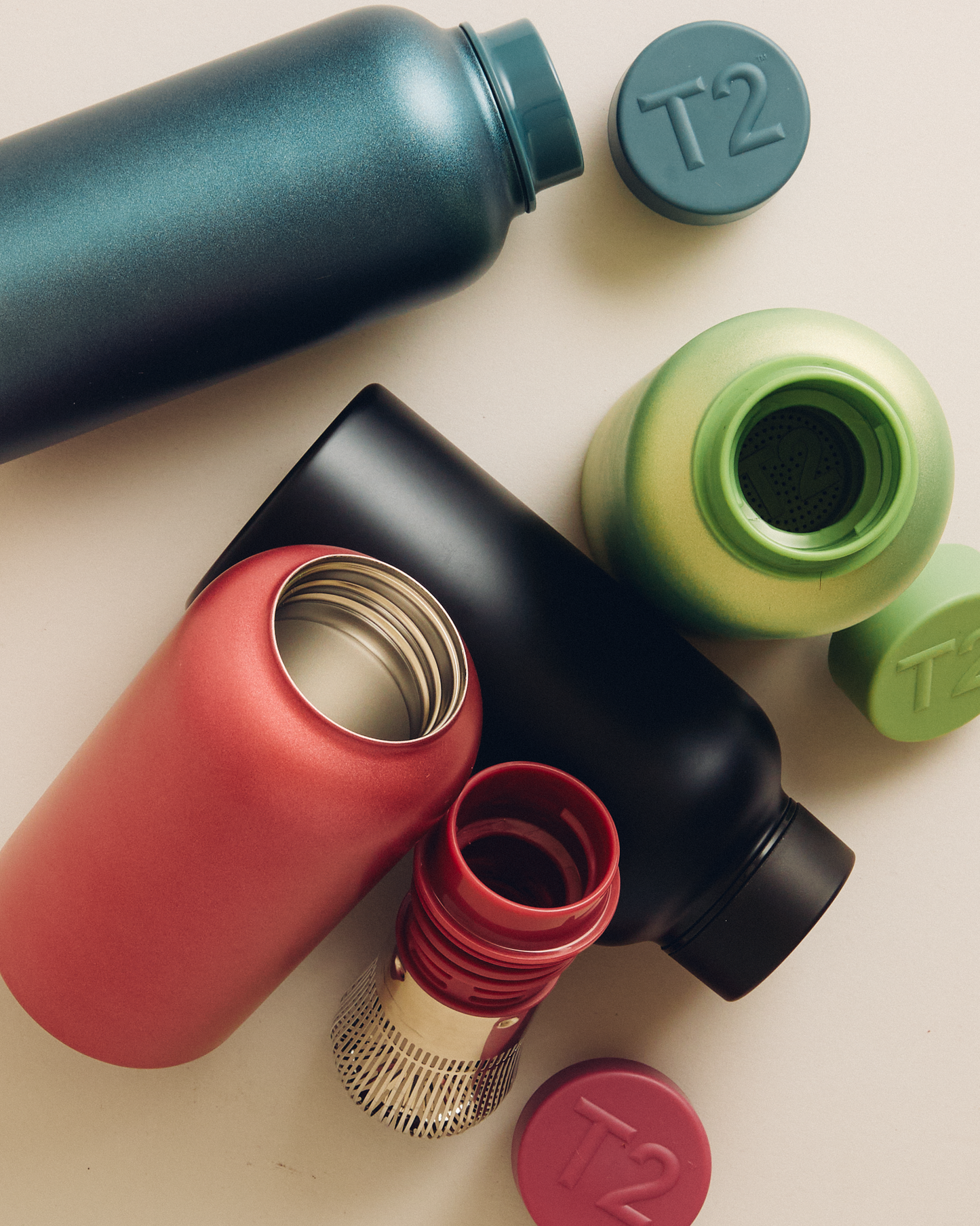 T2 Stainless Steel Matcha Flask Pink