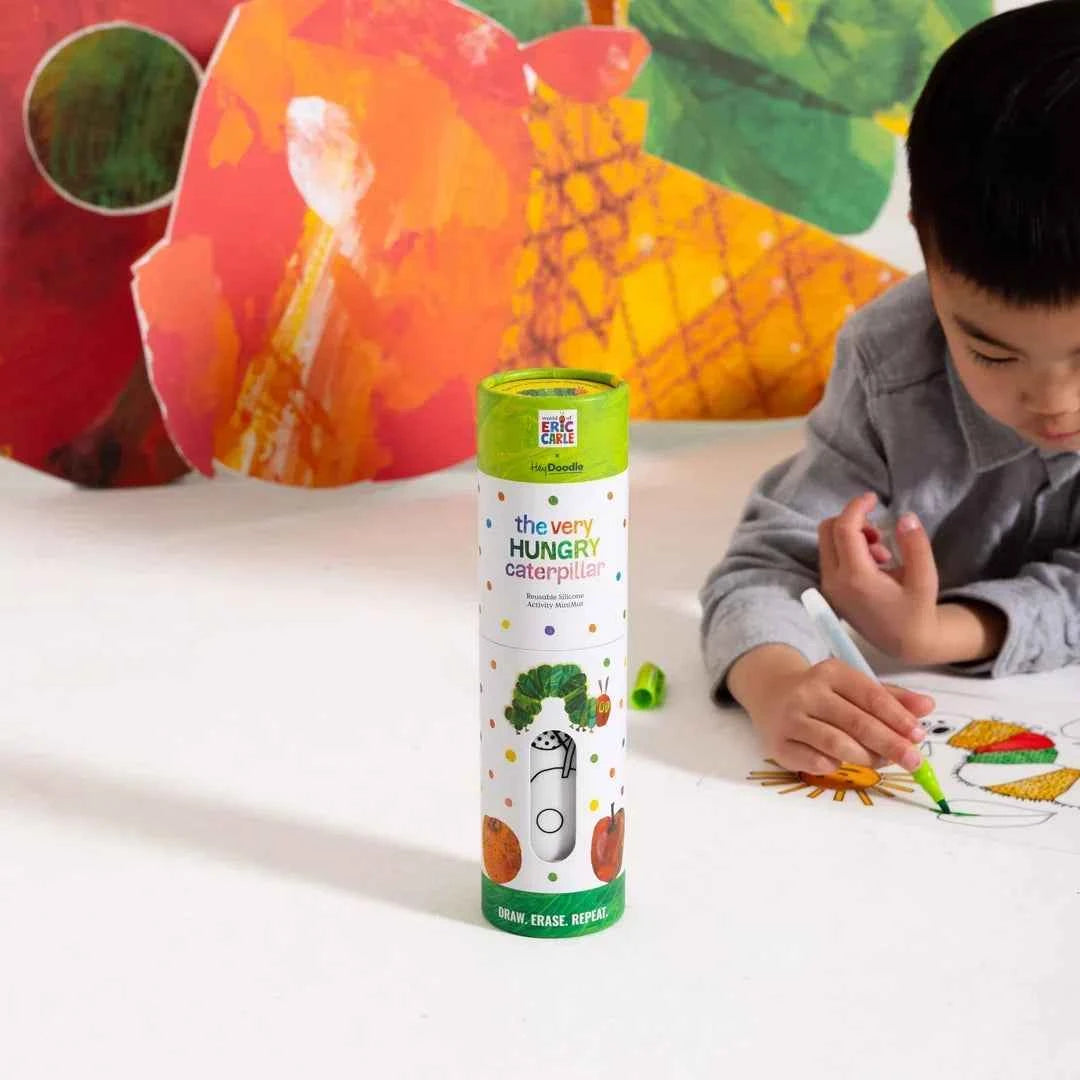 Hey Doodle The Very Hungry Caterpillar Mini Colouring & Doodle Mat Travel Toys Art and Craft for Kids 3yrs+