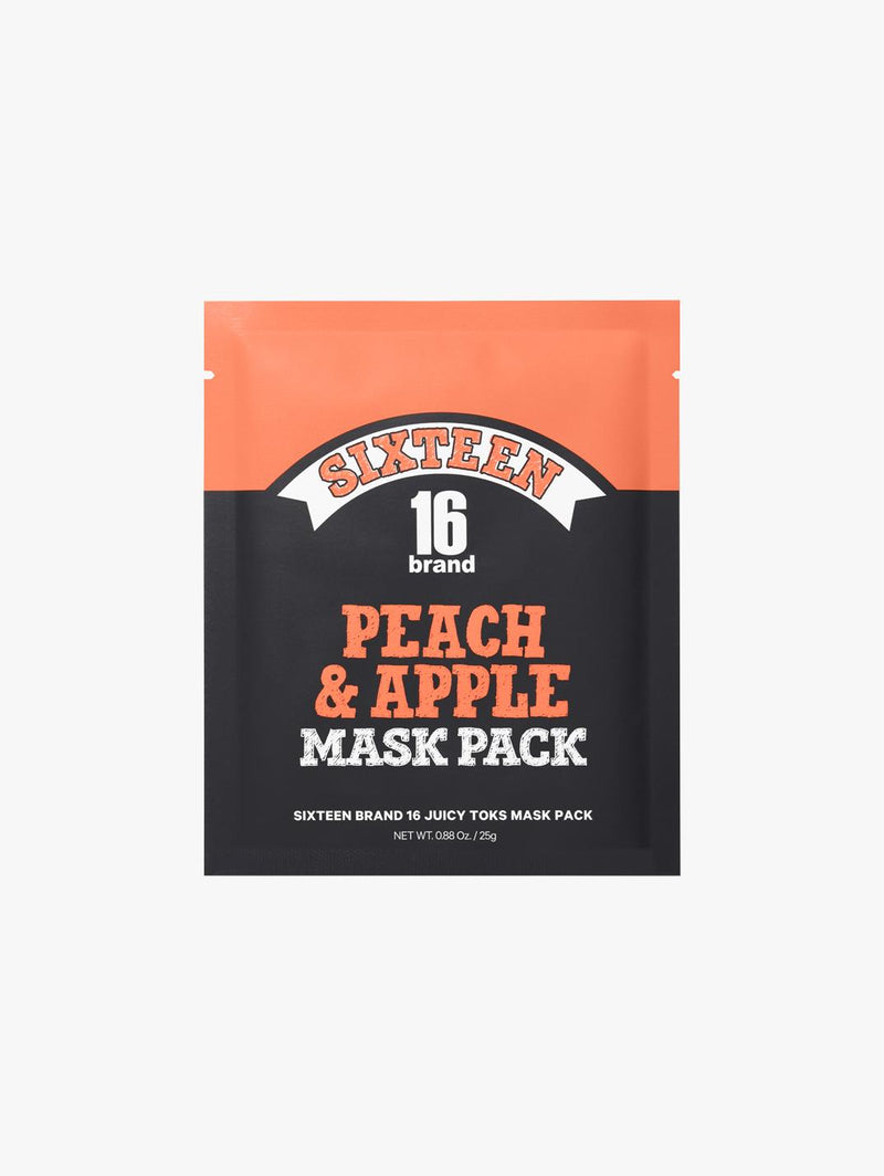16 Juicy Toks Mask Pack Peach Apple