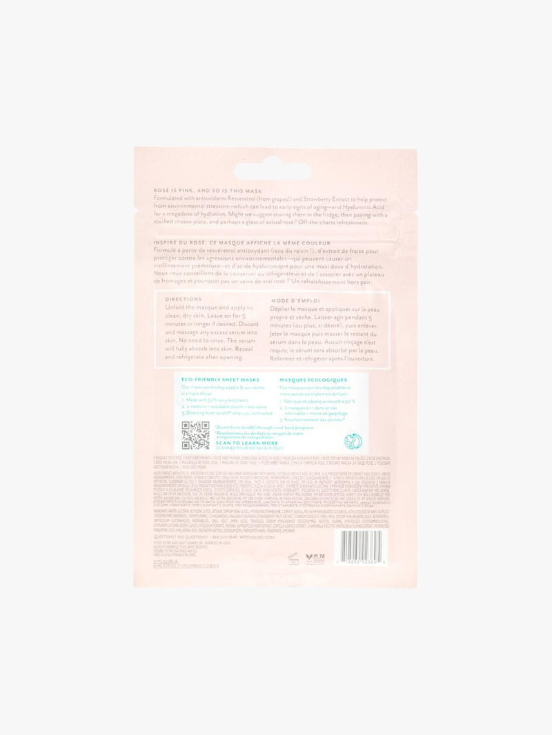 Serve Chilled Rosé Sheet Mask 2 Pack