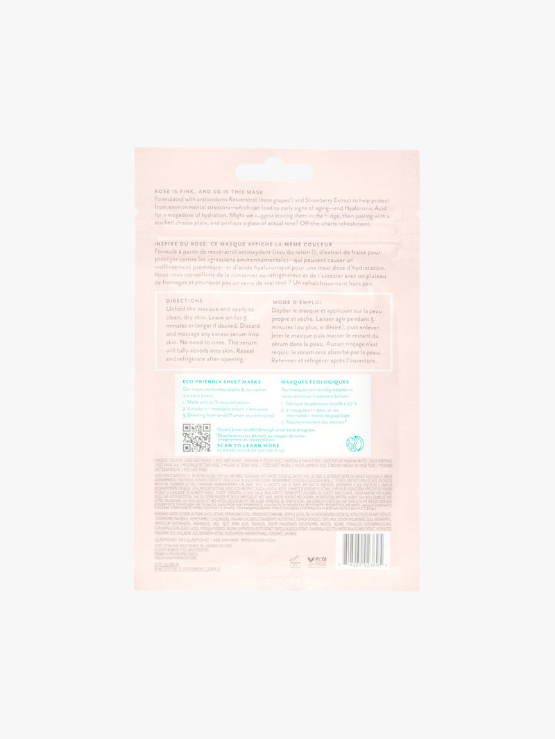 Serve Chilled Rosé Sheet Mask 2 Pack