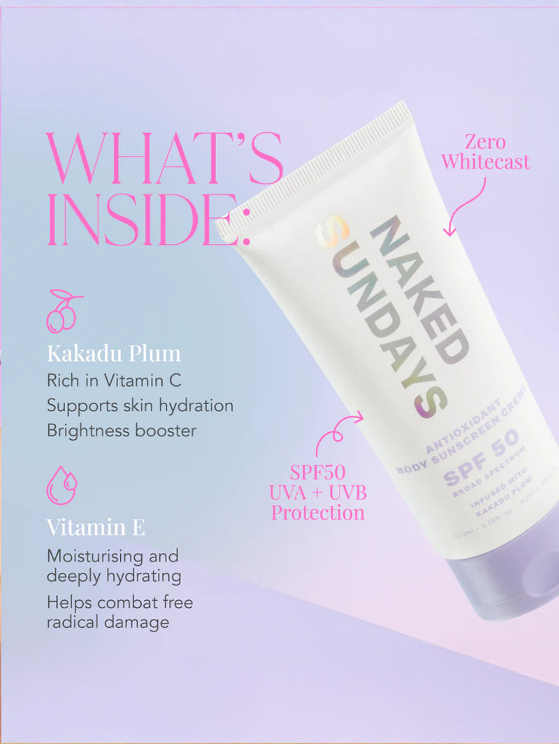 SPF50 Antioxidant Body Sunscreen Crème