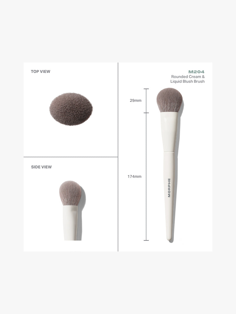 M204 Rounded Cream & Liquid Blush Brush