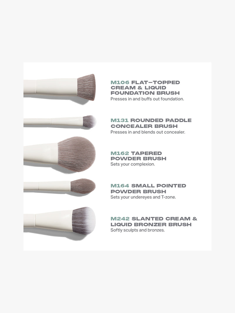 Portrait Mode 5-Piece Face Brush Set