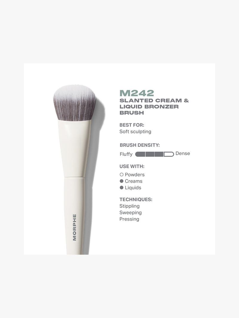 M242 Slanted Cream & Liquid Bronzer Brush