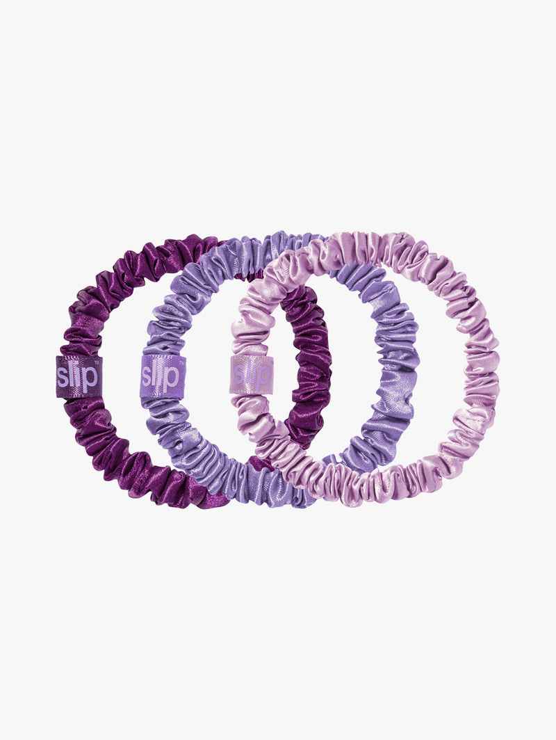 Pure Silk Skinny Scrunchie Trio