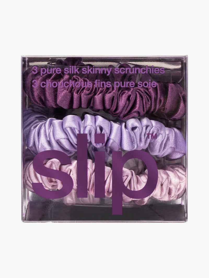 Pure Silk Skinny Scrunchie Trio