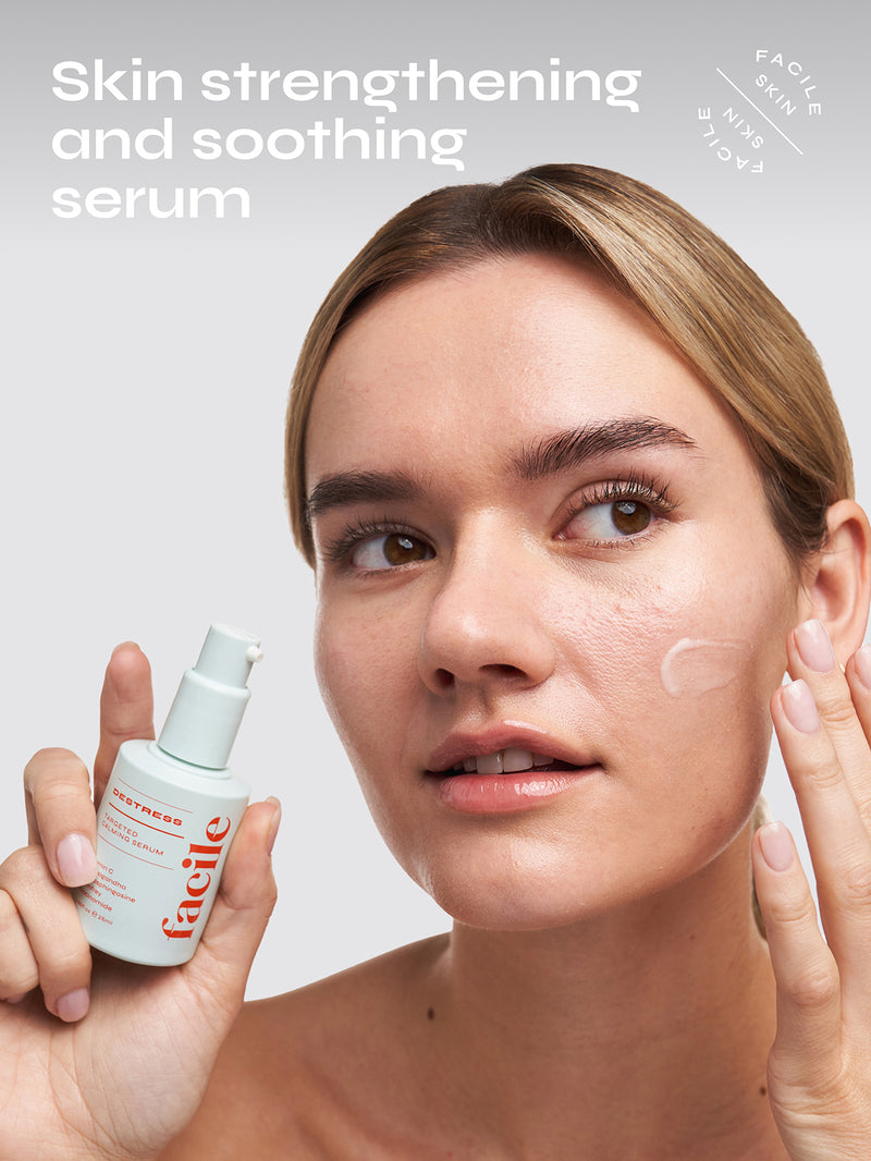 Destress Redness Calming Serum With Vitamin C & Ceramides