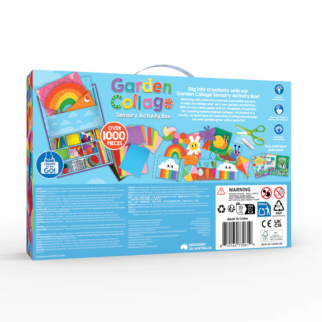 My Creative Box LARGE Garden Collage Craft Box Art and craft for kids Best Seller Most Loved in Store Gifting Idea for 3yrs+