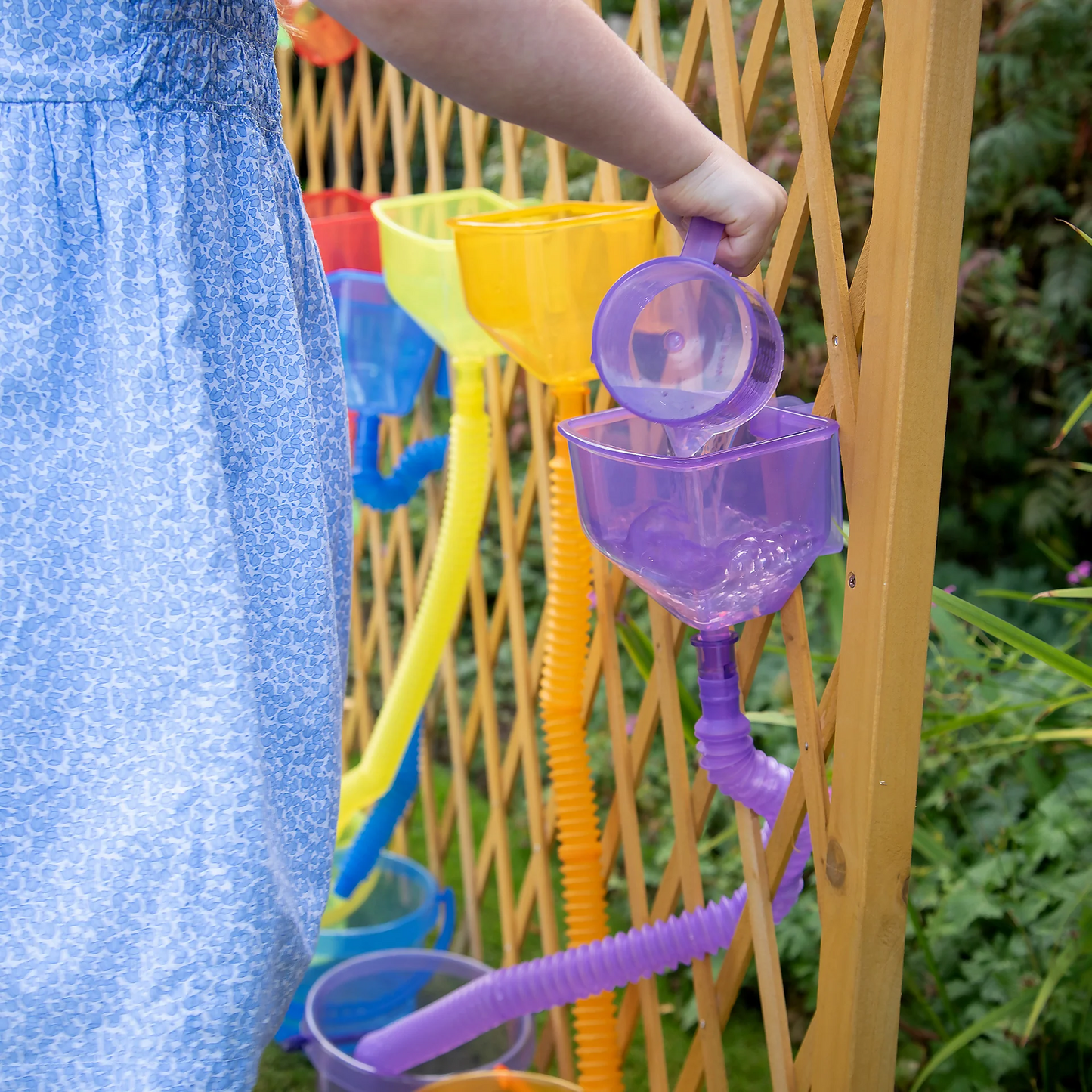 Translucent Water Play Set 24pcs Rainbow colour by Tickit Sensory Outdoor Play Tools STEM Water Play School Range 3yrs+