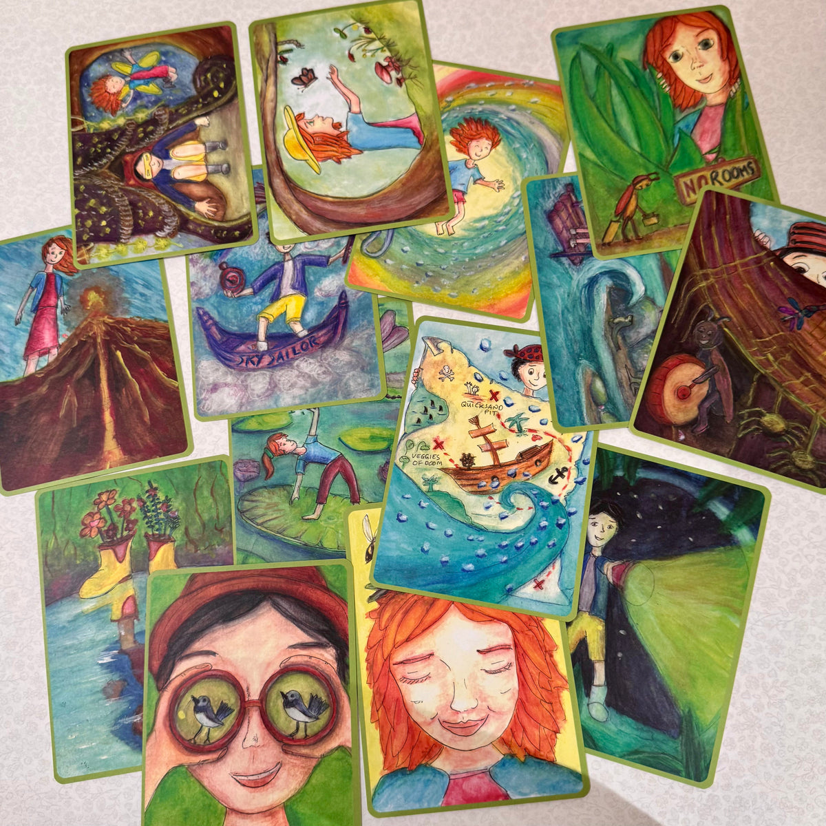 Backyard Adventures Outdoor Nature Play Missions, Games and Story activity Cards for Explorers 22pcs by Gumnut Trails Travel Toys Storytelling 3yrs+