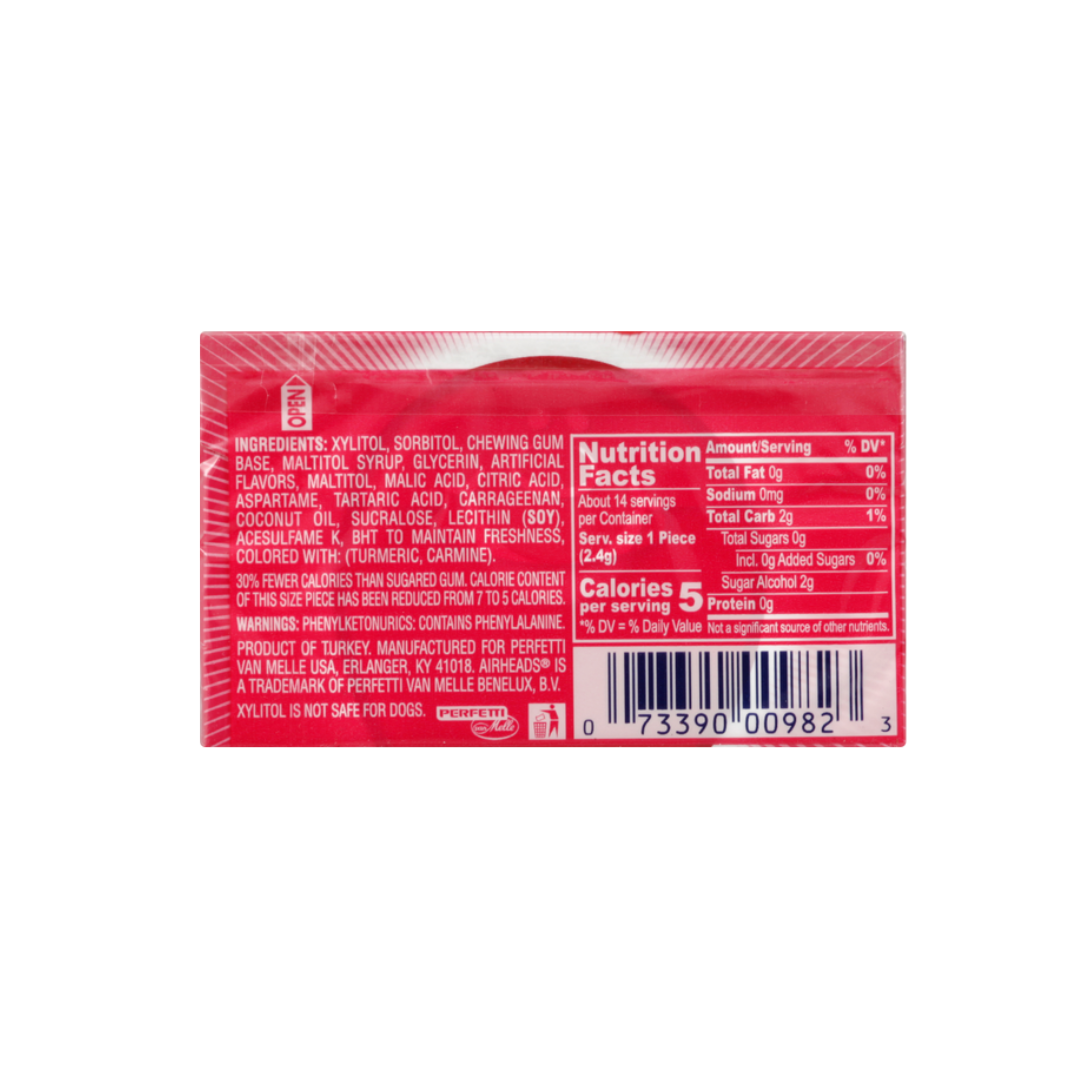 Airheads Paradise Blend Sugar Free Gum