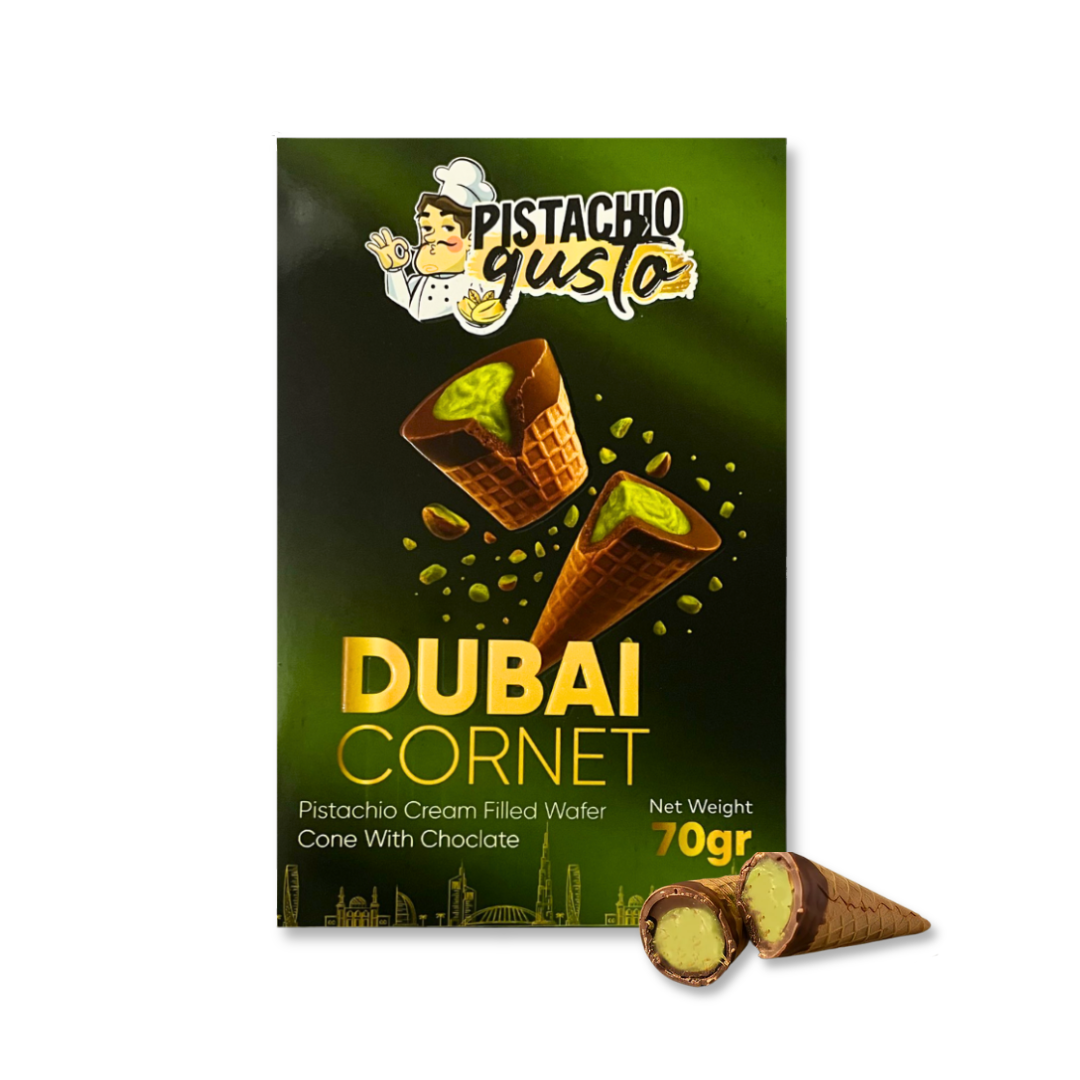 Pistachio Gusto Dubai Cornet 70g
