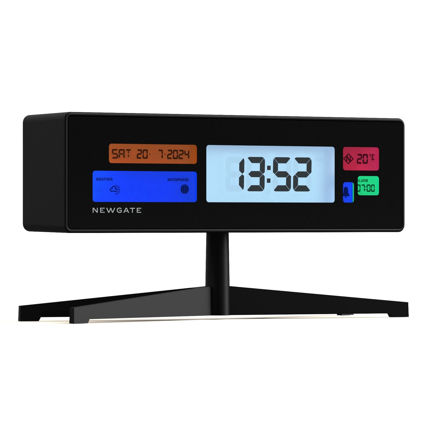 Supergenius Lcd Alarm Clock Matte Black