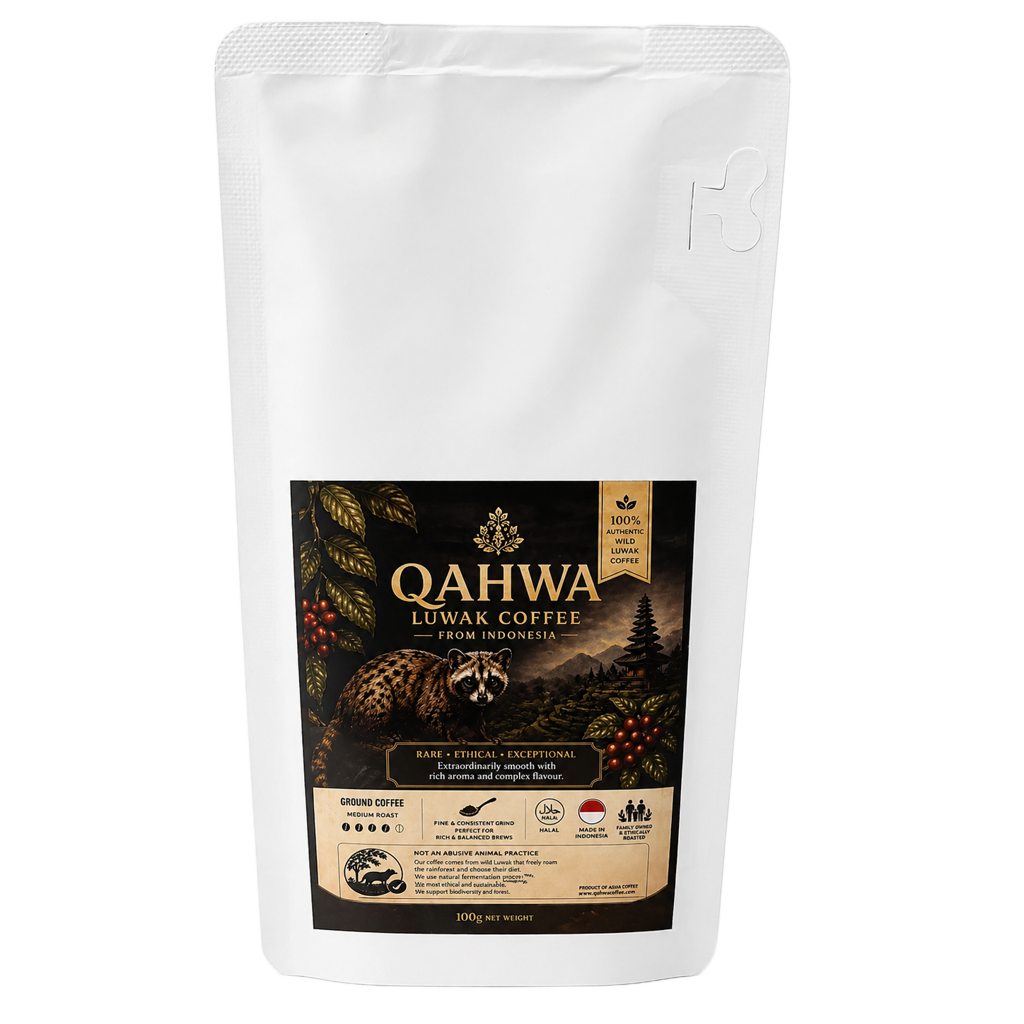 QAHWA Wild Kopi Luwak Arabica Civet Ground Coffee