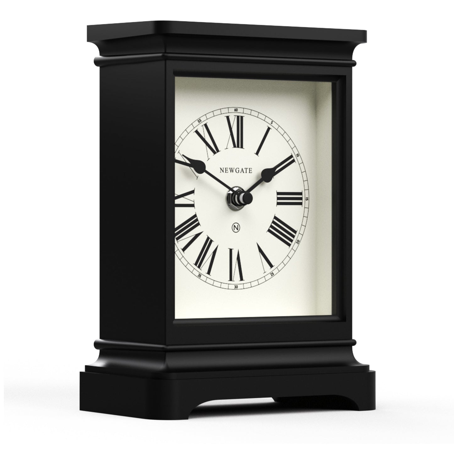 Time Lord Mantel Clock Matte Black