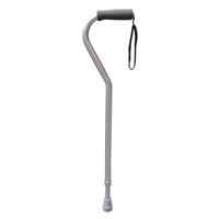Livingstone Walking Stick Swan Neck Aluminium Adjustable 78-100 cm Silver