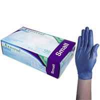 Universal Vinyl Gloves Low Powder Blue Small 100 Pieces/Box