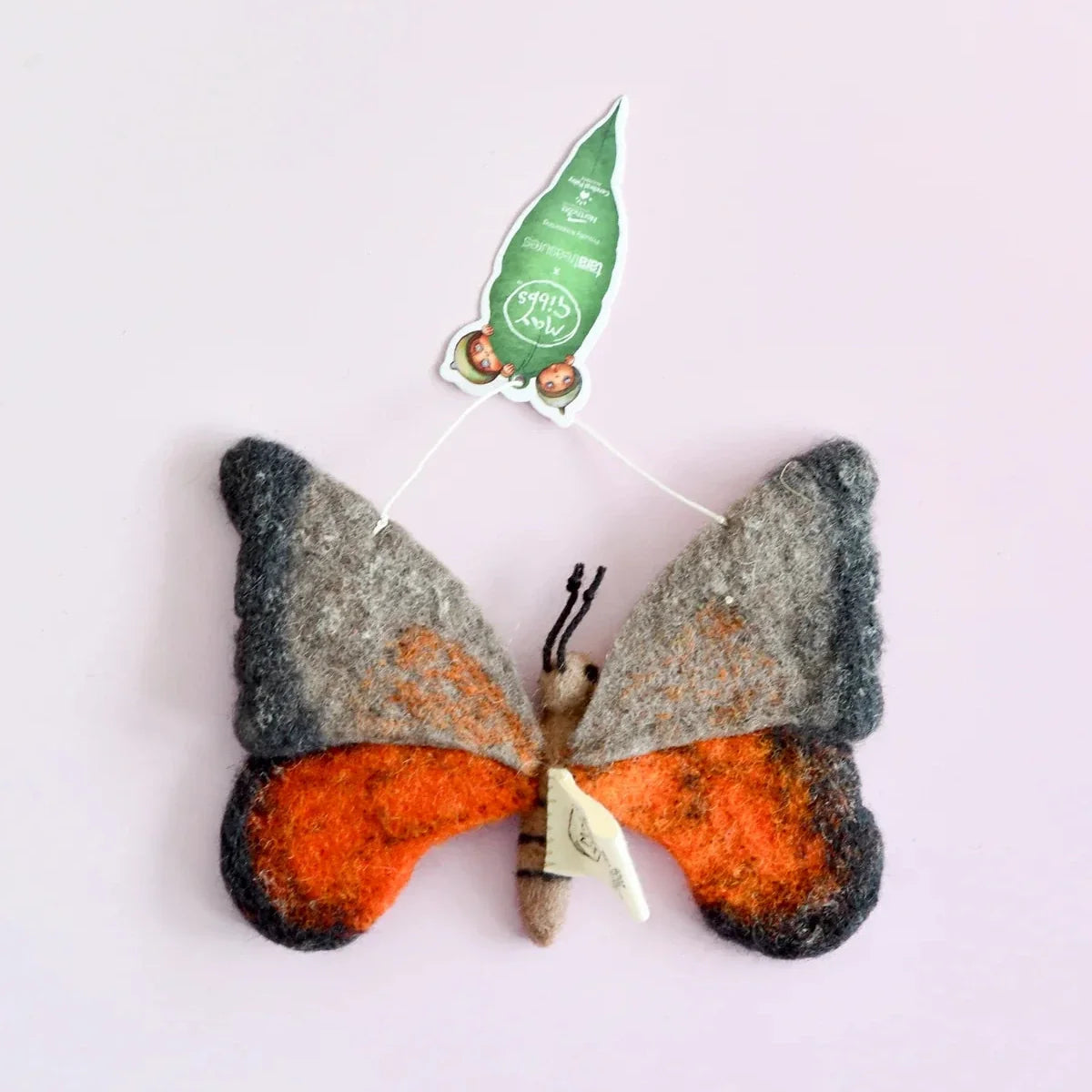 Tara Treasures Felt May Gibbs Gumnut Babies Orange Butterfly Ornament Australian Author Classic Story Pretend & Imaginative Play Toys 3yrs+