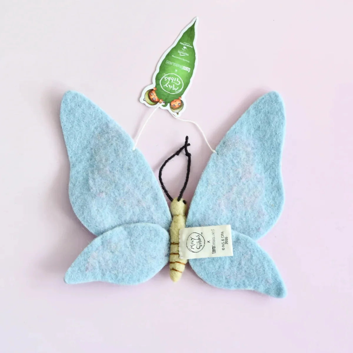 Tara Treasures Felt May Gibbs Gumnut Babies Pastel Butterfly Ornament Australian Author Classic Story Pretend & Imaginative Play Toys 3yrs+
