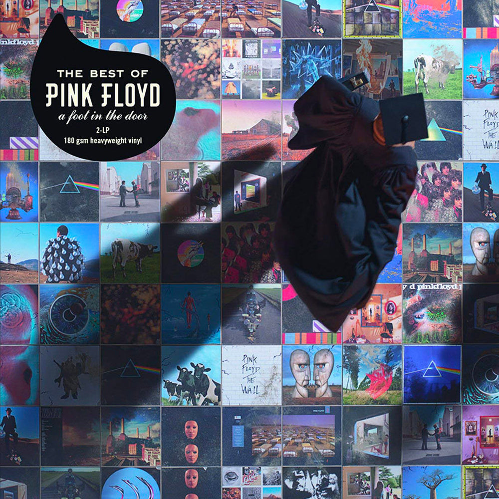 Record Storage Crate Pink Foyd The Best Of Pink Floyd: A Foot In The Door Vinyl Album Bundle