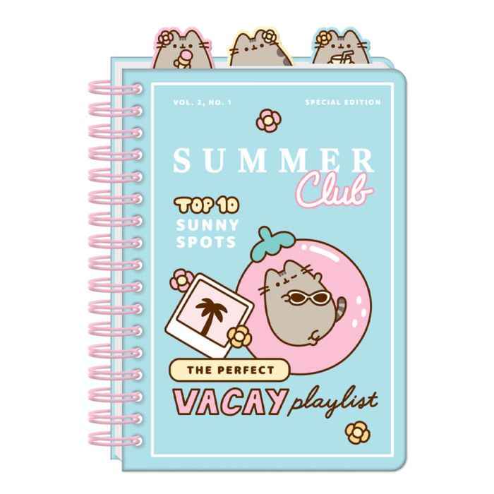 Pusheen Tropical Vacation A4 Project Notebook