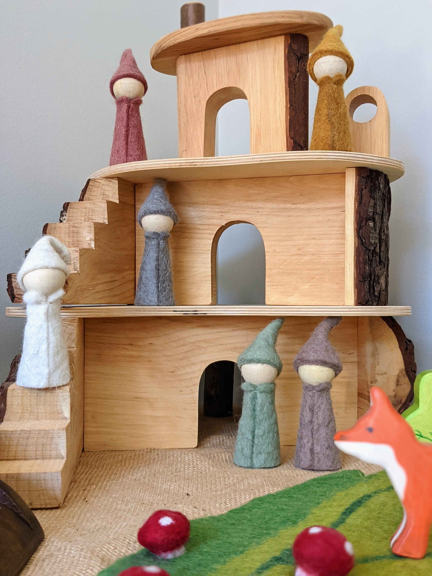 Papoose Felt Mossy Mat Pretend & Imaginative Play Toys 3yrs+