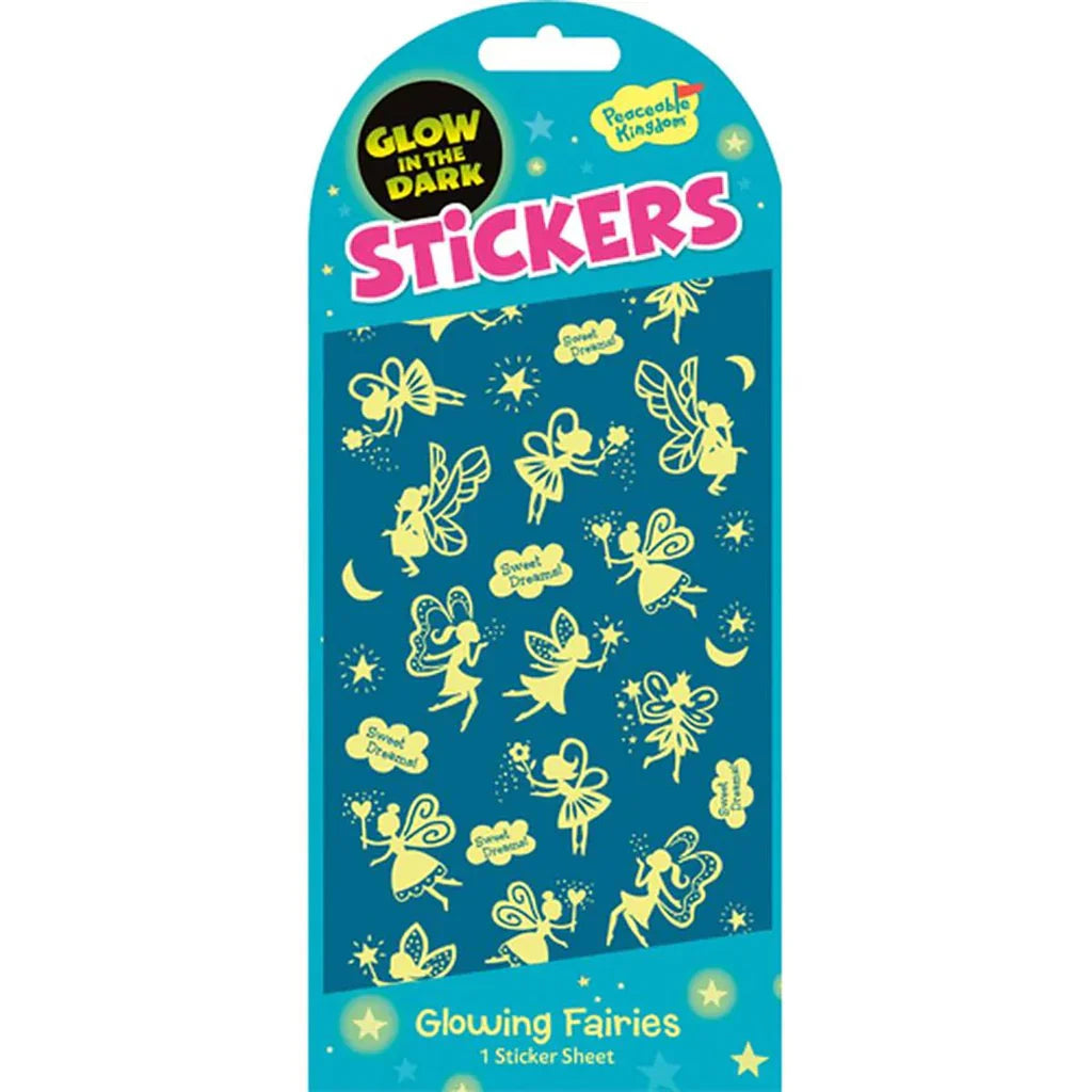 Peaceable Kingdom Glowing Fairies Stickers Art and craft for kids Retired 3yrs+