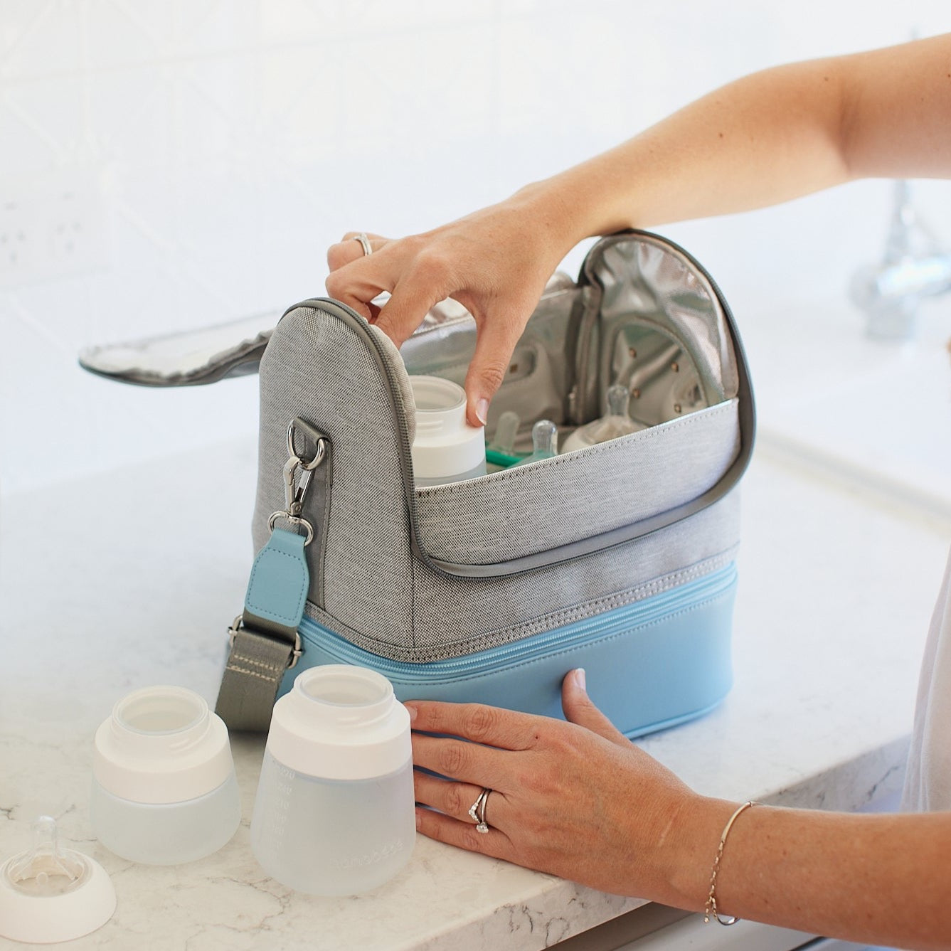 UV Sterilisation Mummy Bag Color Blue