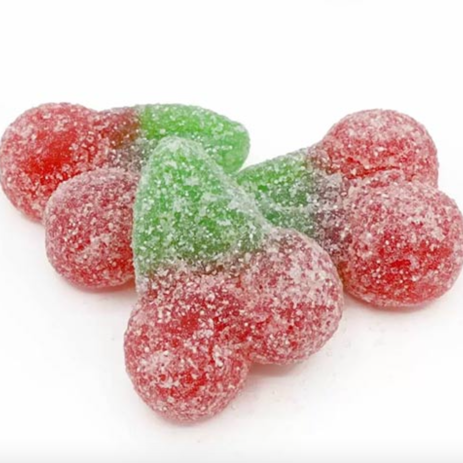Vegan Fizzy Twin Cherries 200g