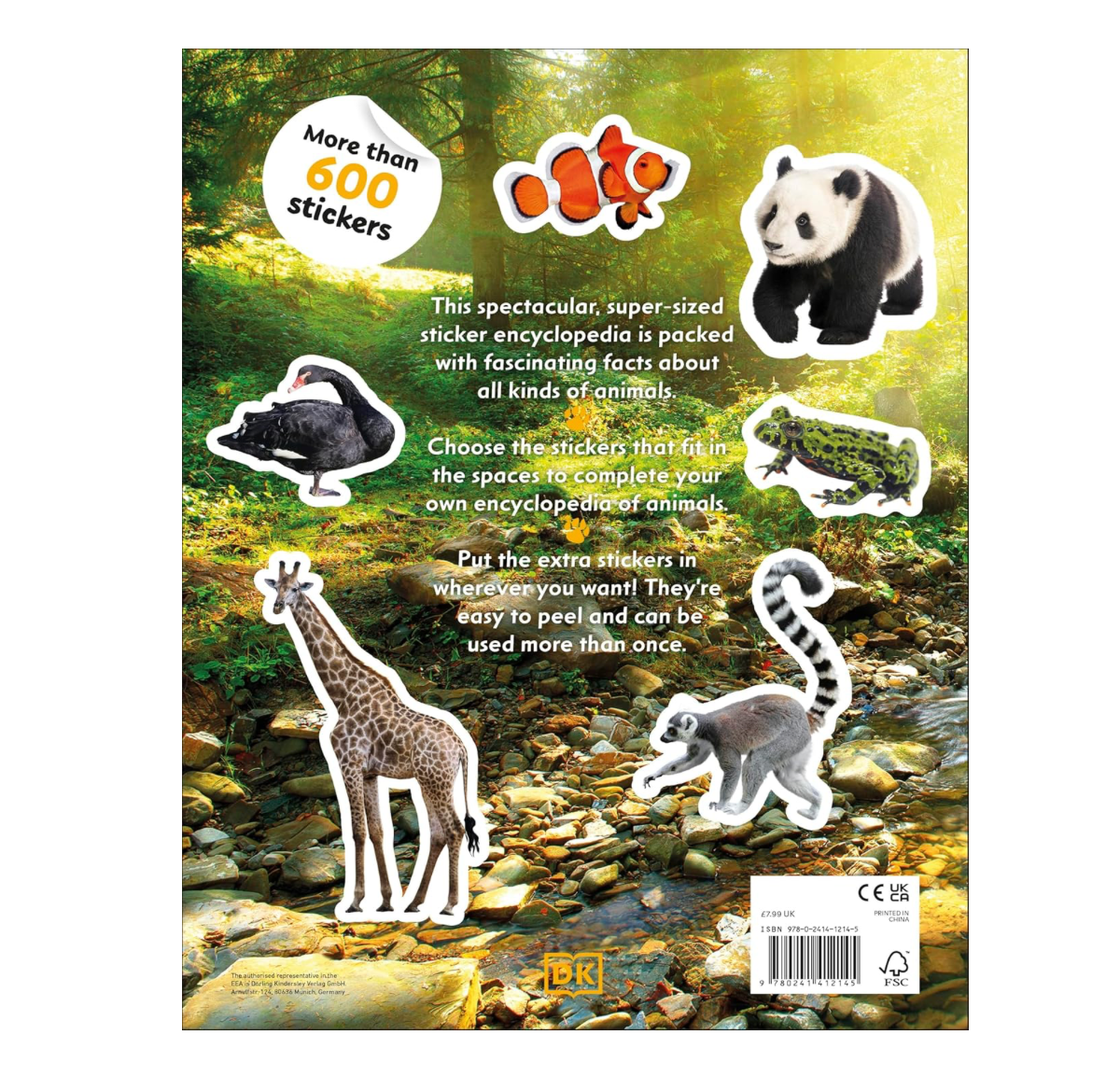 Sticker Encyclopedia Animals Sticker Book with over 600 Stickers (Paperback) by DK Activity Book