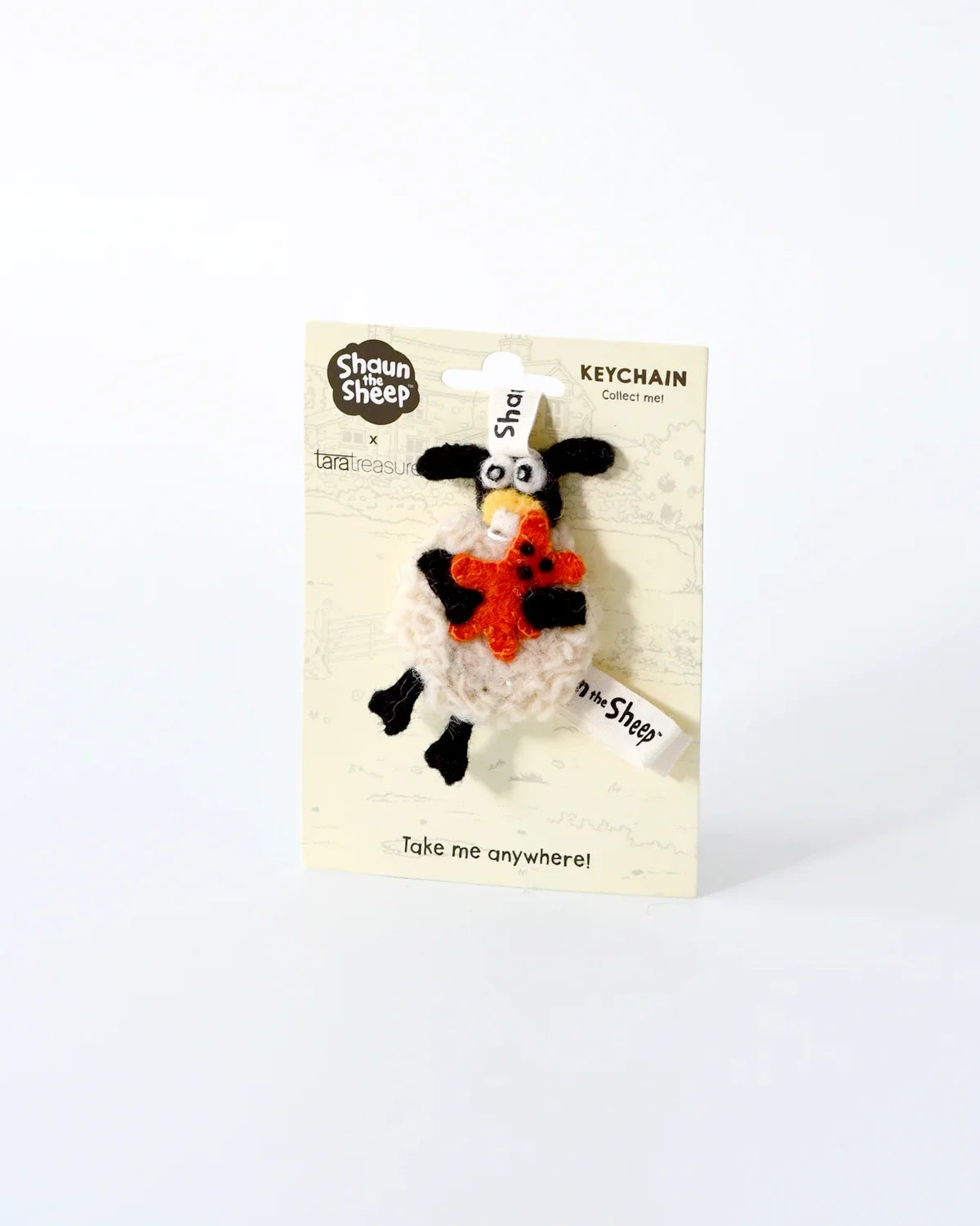 Tara Treasures New Shaun The Sheep Felt Sheep Timmy Keychain Travel Toys 3yrs+