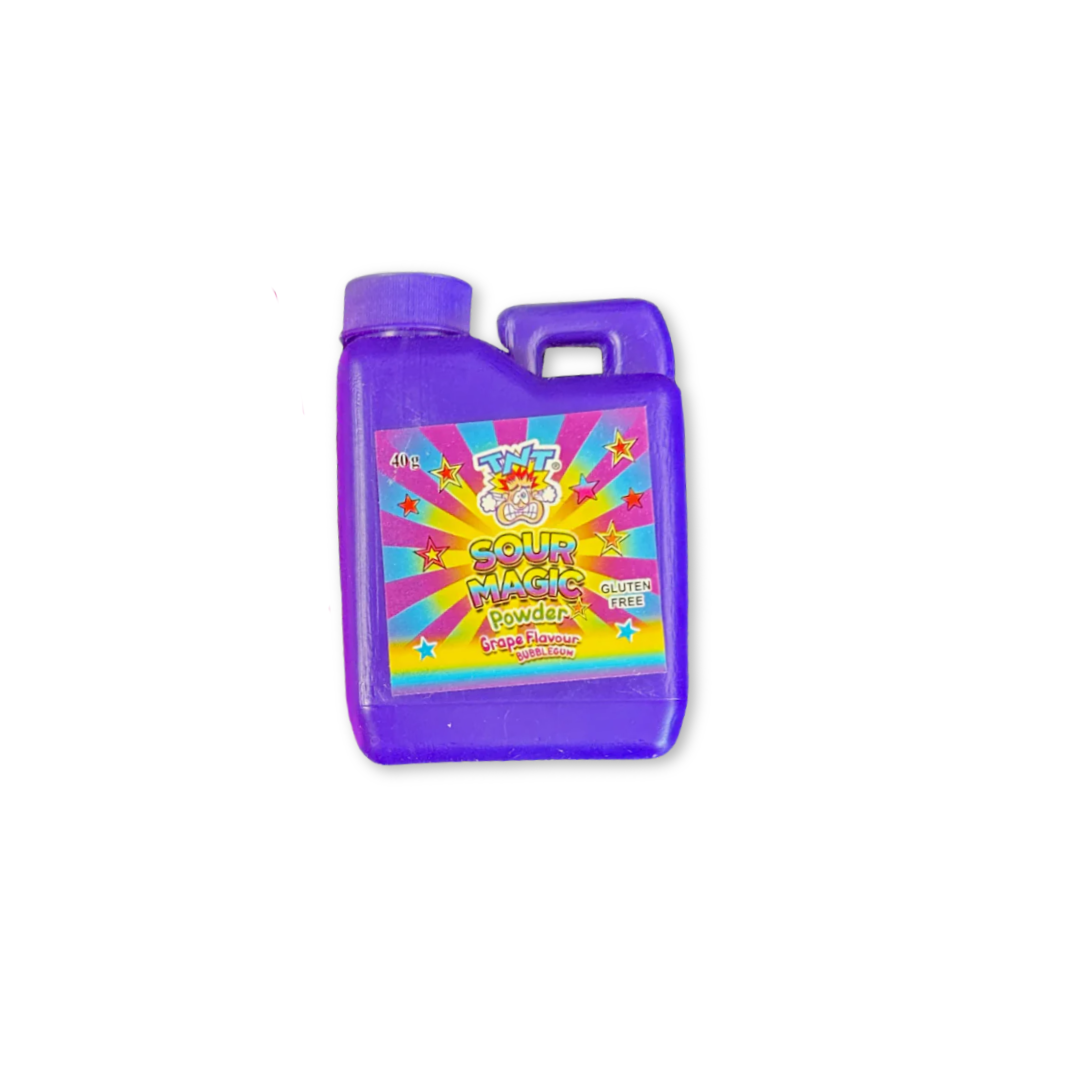 TNT Sour Magic Powder Bubblegum 40g