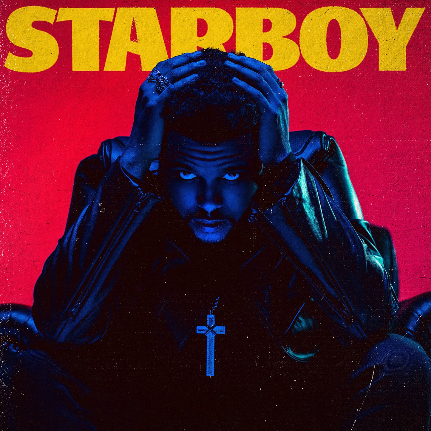 Record Storage Crate & The Weeknd Starboy - Double Vinyl Album Bundle