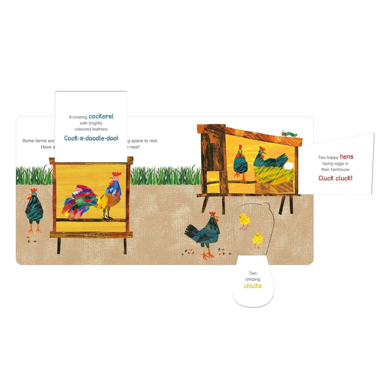 The Very Hungry Caterpillar's Lift and Learn Farm An interactive Lift The Flap Activity Book (Board Book) by Eric Carle Travel Toys
