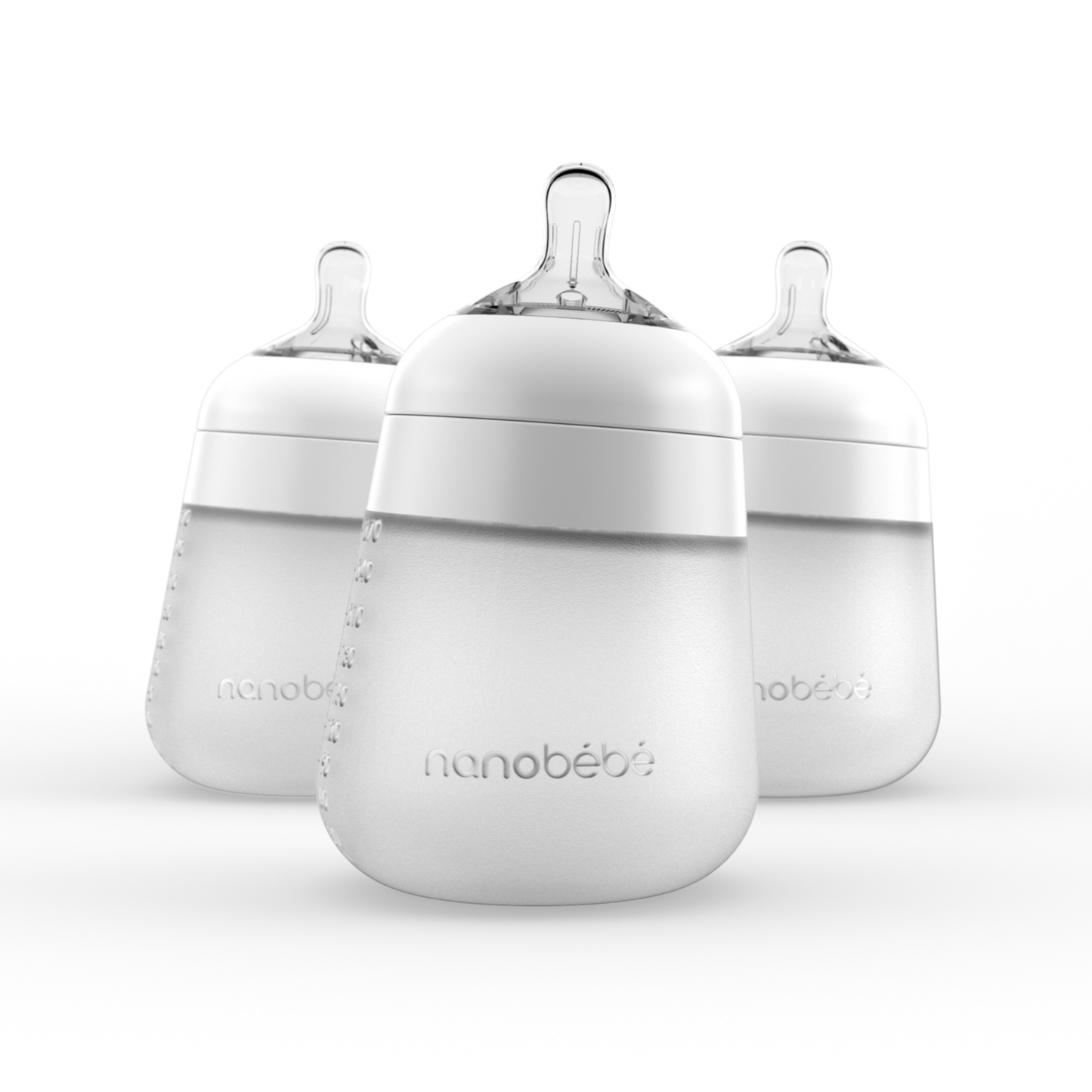 Nanobébé Silicone Bottle & Handle Bundle Myer Exclusive