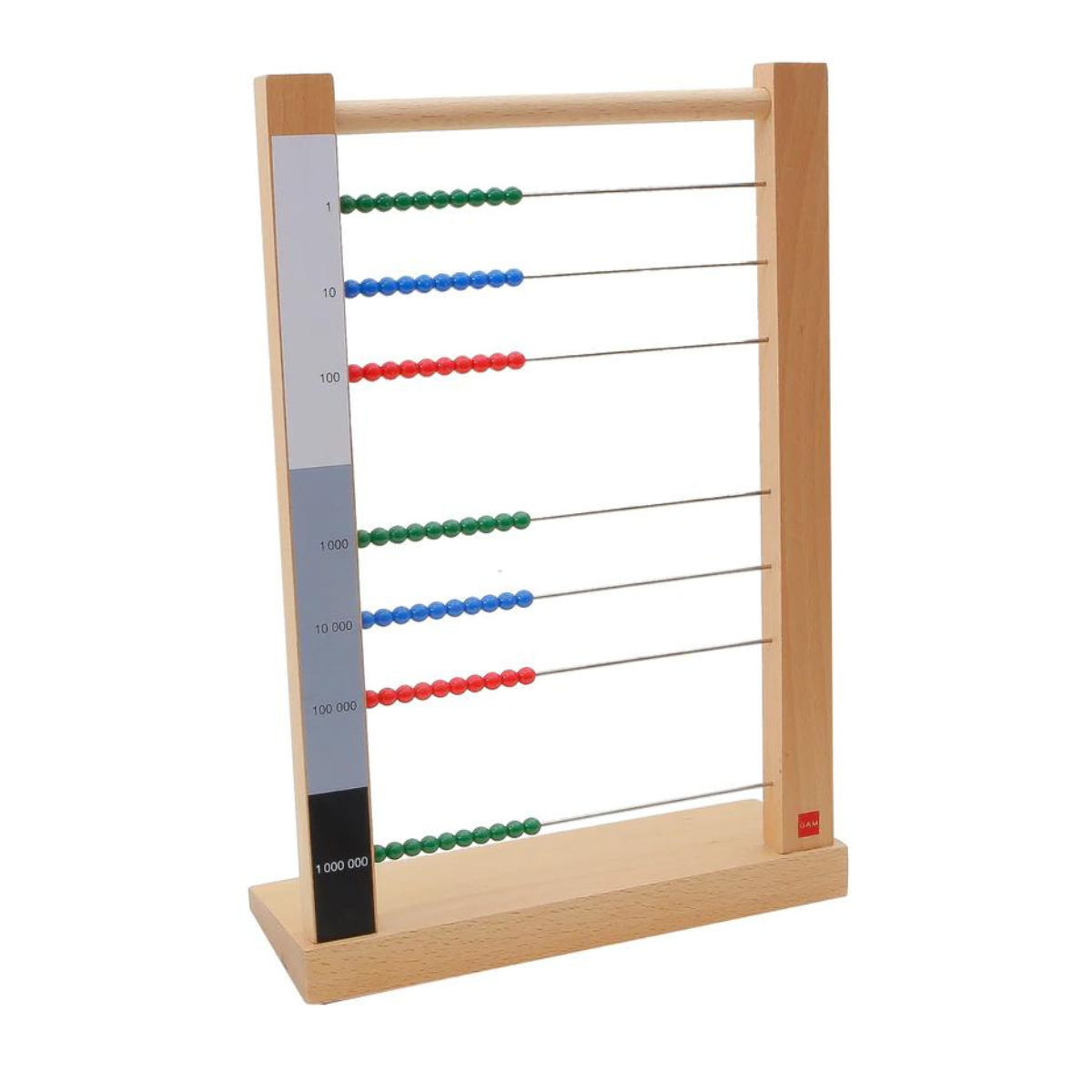 GAM Montessori Large Bead Frame Math Games for Kids School Range 3yrs+