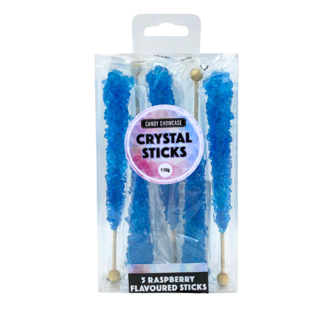 Raspberry Crystal Candy Sticks - 5 piece