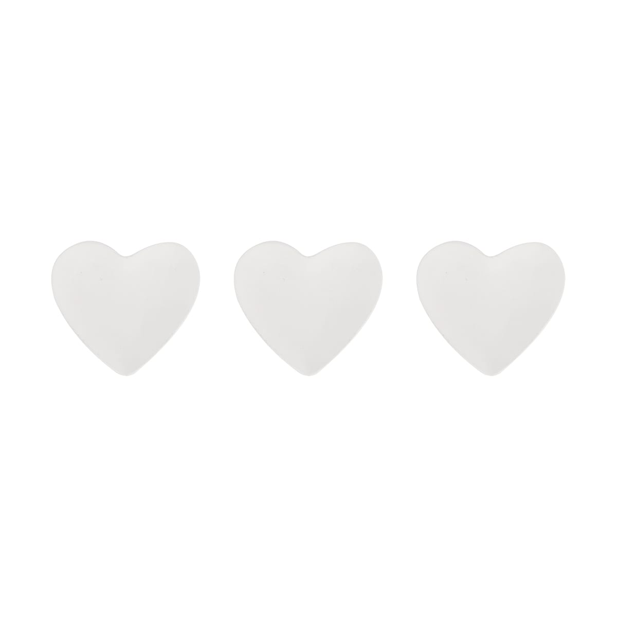 3 Pack DIY Ceramic Heart Trinket Trays