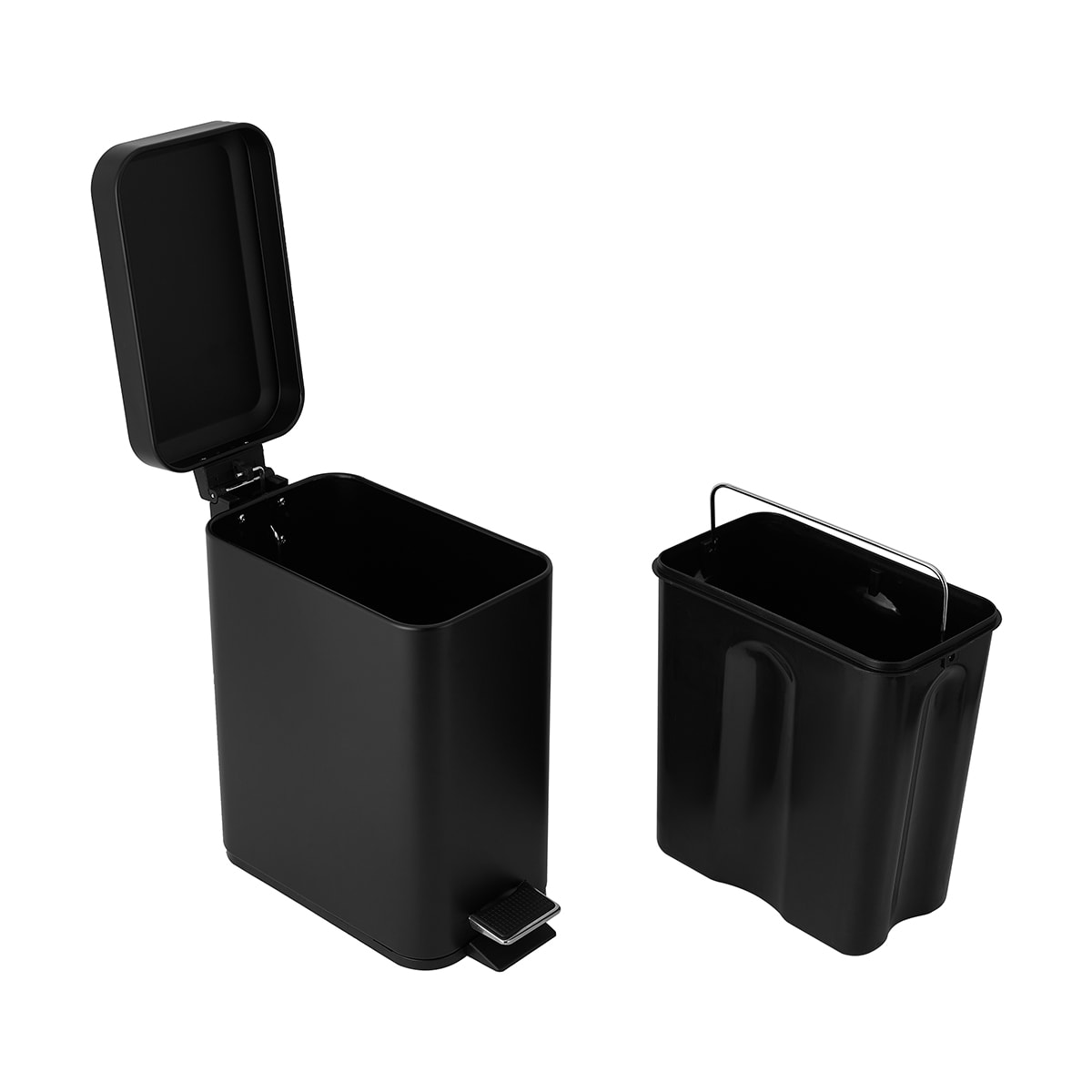 5L Slim Line Bin - Black