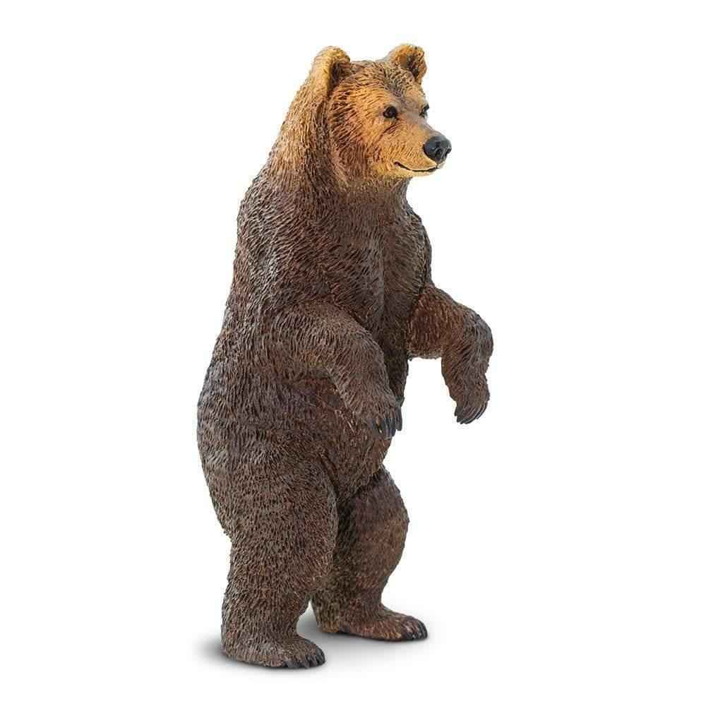 Grizzly Bear Figurine by Safari Ltd Large Woodland Collection Animal Figurines 3yrs+