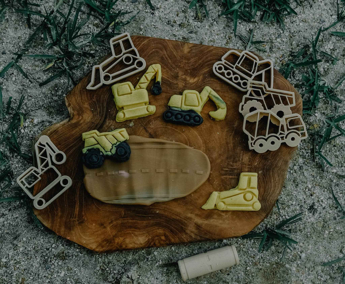Kinfolk Pantry Construction Eco Cutter Set Playdough Sand Toys Art and craft for kids 3yrs+